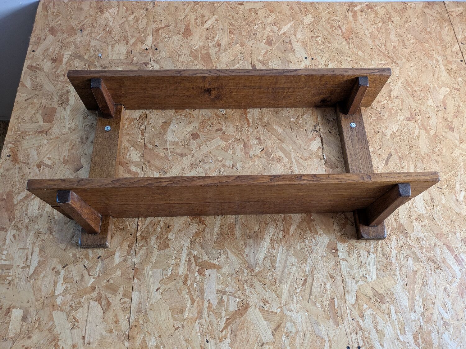 Oak wall shelf