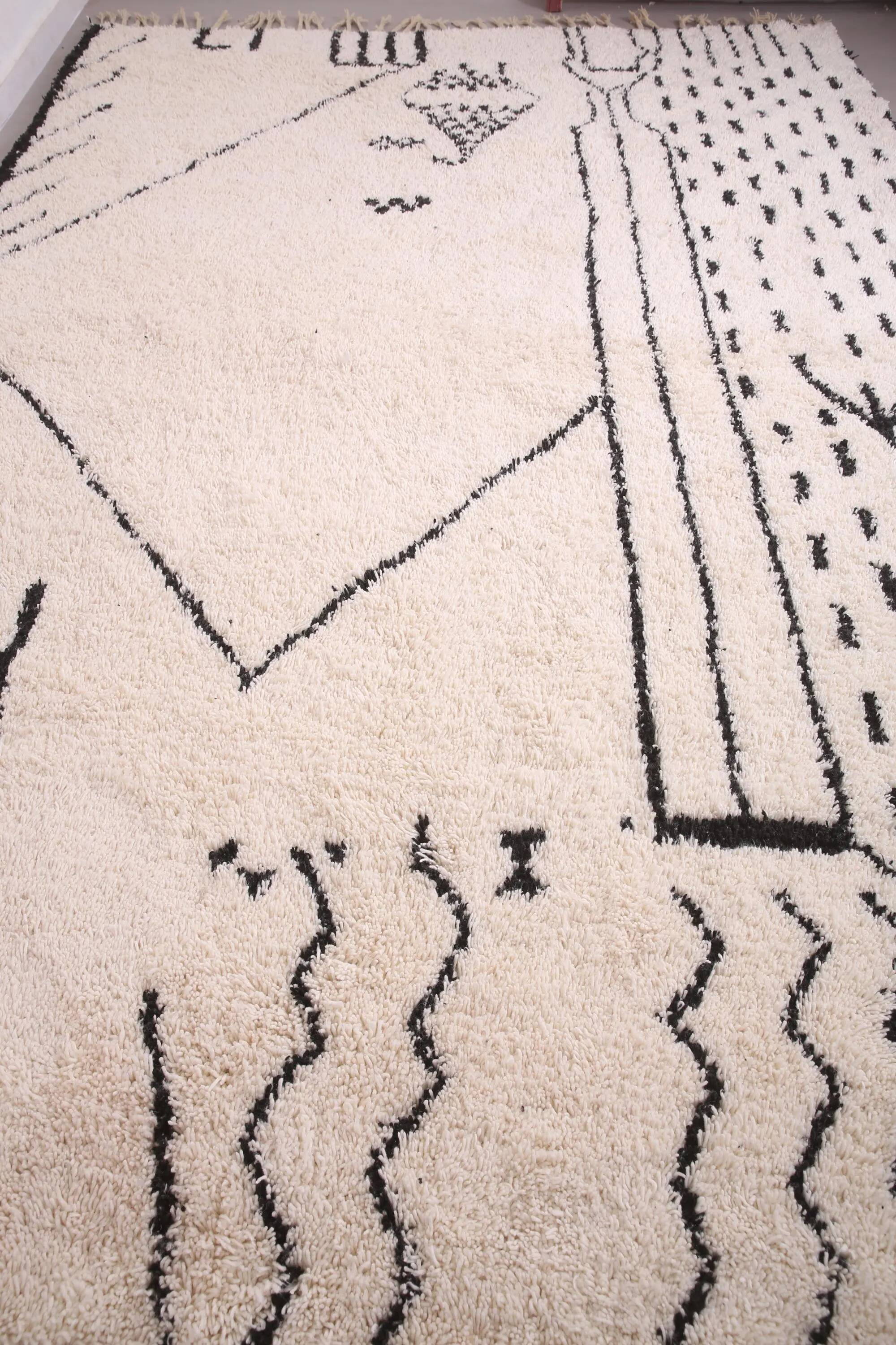 Handmade traditional carpet 250cm x 150cm Moroccan