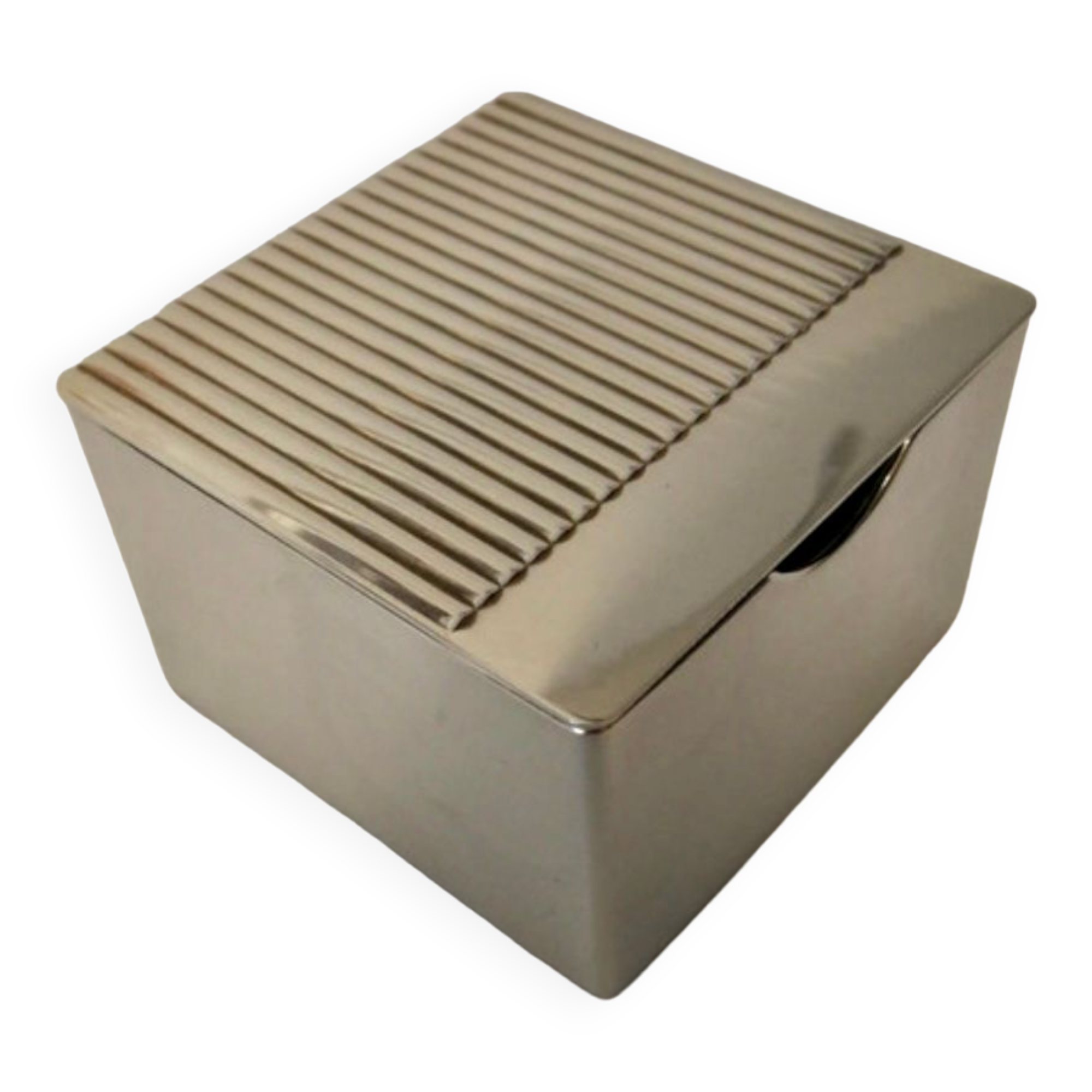 Boîte en acier design vintage 1970
