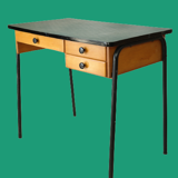 Vintage desk 60' wood and metal FORBO