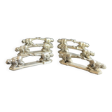 6 zoomorphic knife holders - Orfèvrerie REX