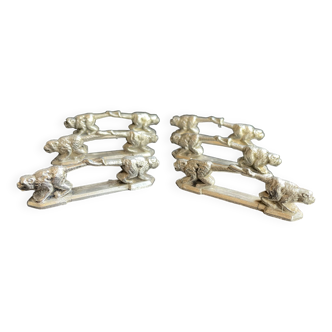 6 zoomorphic knife holders - Orfèvrerie REX