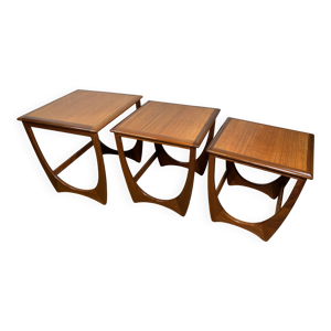 Ensemble de tables gigognes - teck