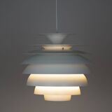 Danish vintage pendant lamp Barcelona by Bent Karlby, Lyfa, 1960s