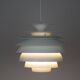 Danish vintage pendant light Barcelona by Bent Karlby, Lyfa, 1960s