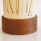 Scandinavian teak and fiberglass lamp 1970