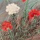 Peinture vintage aux oeillets