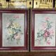 Paire d’huile sur toile « Bouquets de roses »