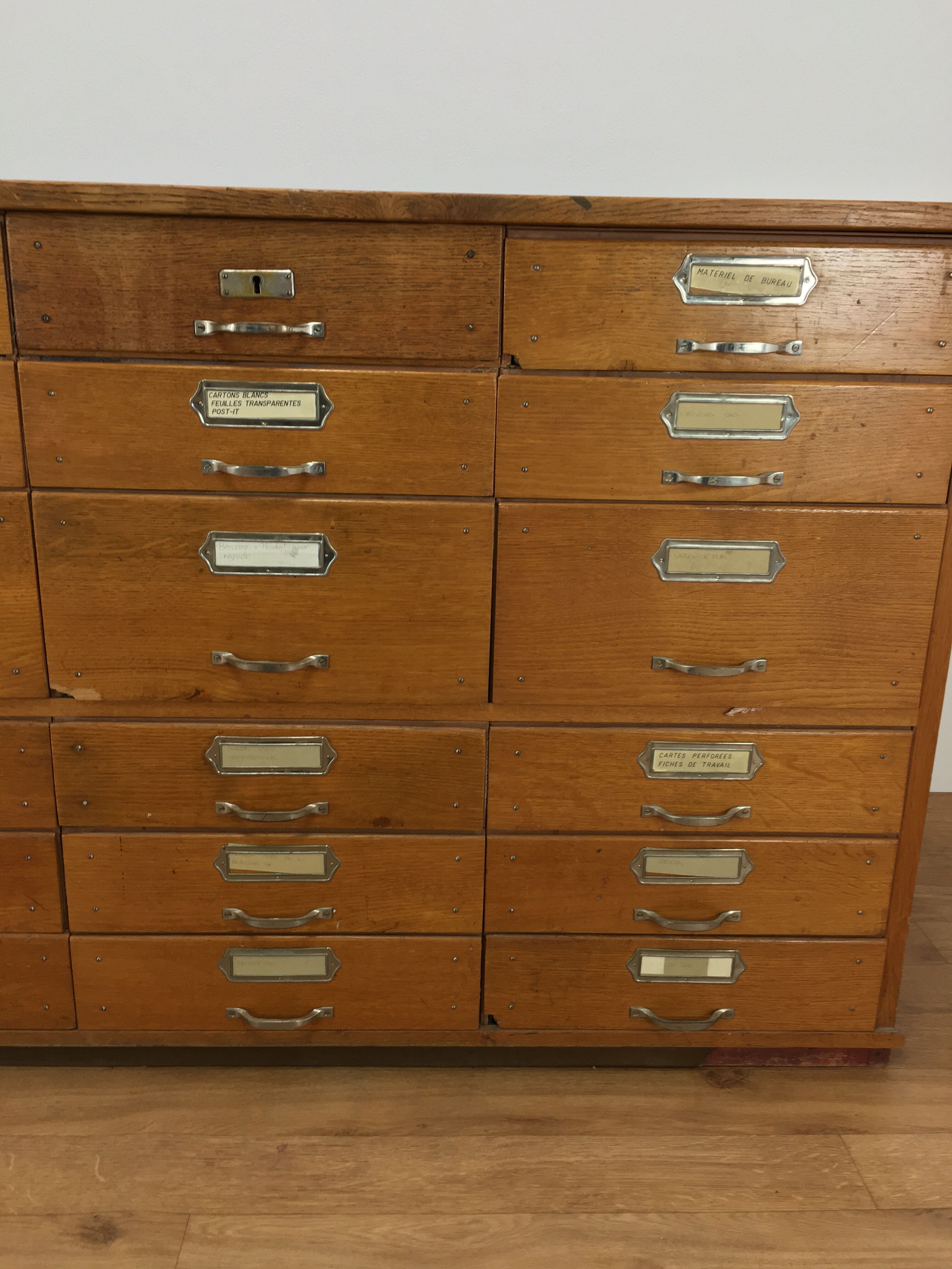 Craft furniture, drawer counter, oak