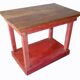 Teak serving console table patina original pink tha-in-daga india