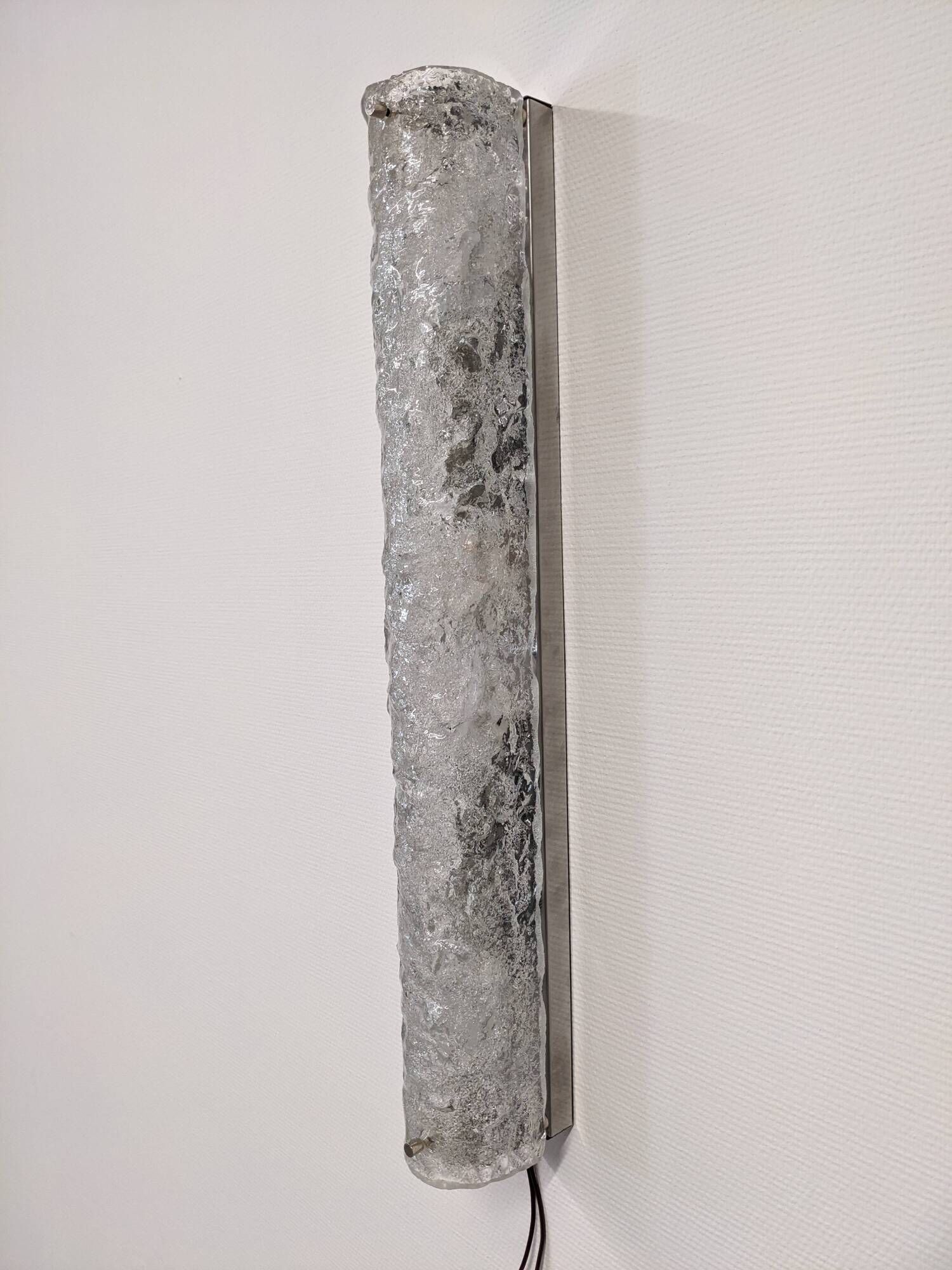 XL Murano glass wall lamp by Hillebrand Leuchten, Germany circa 1960