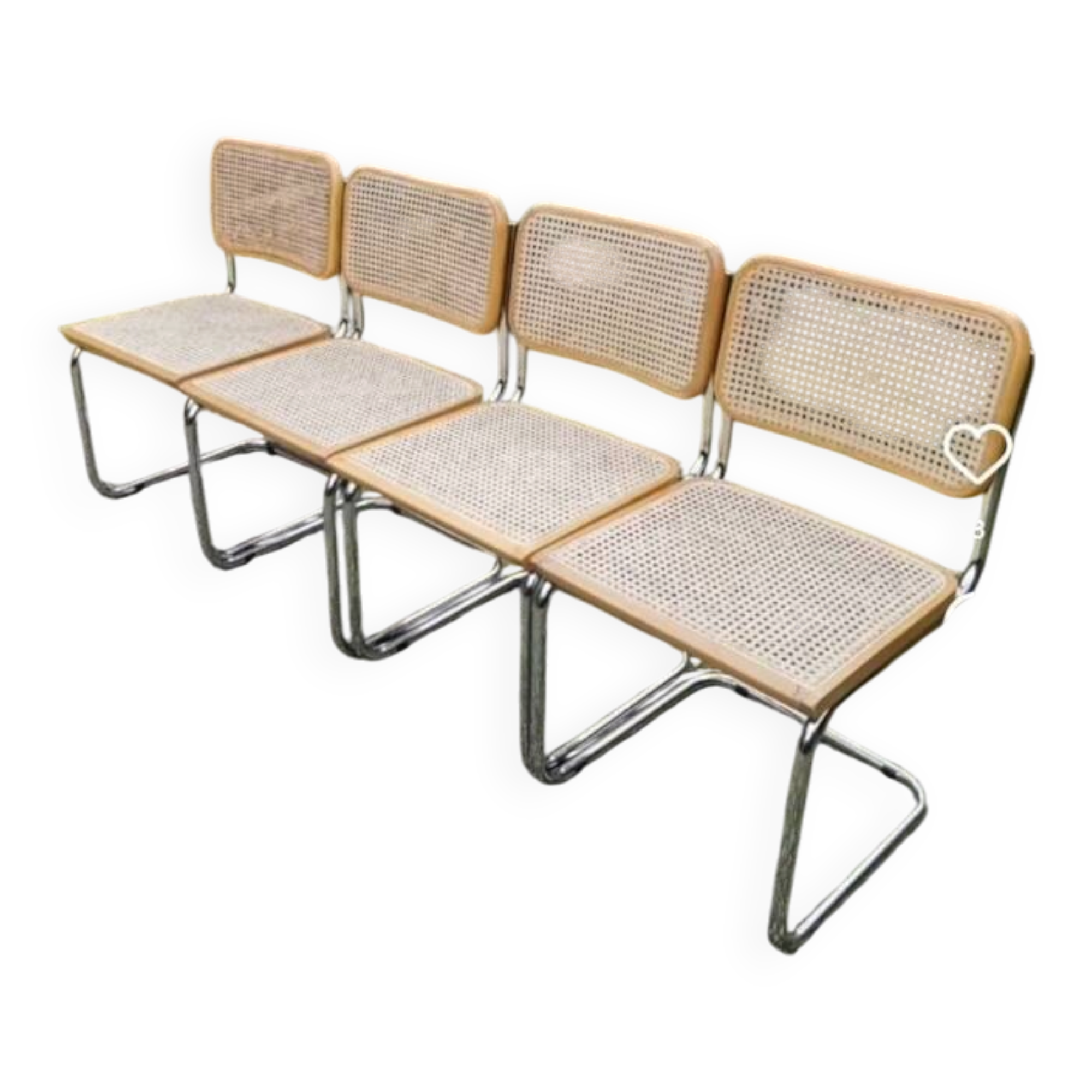 4 new Breuer cane chairs