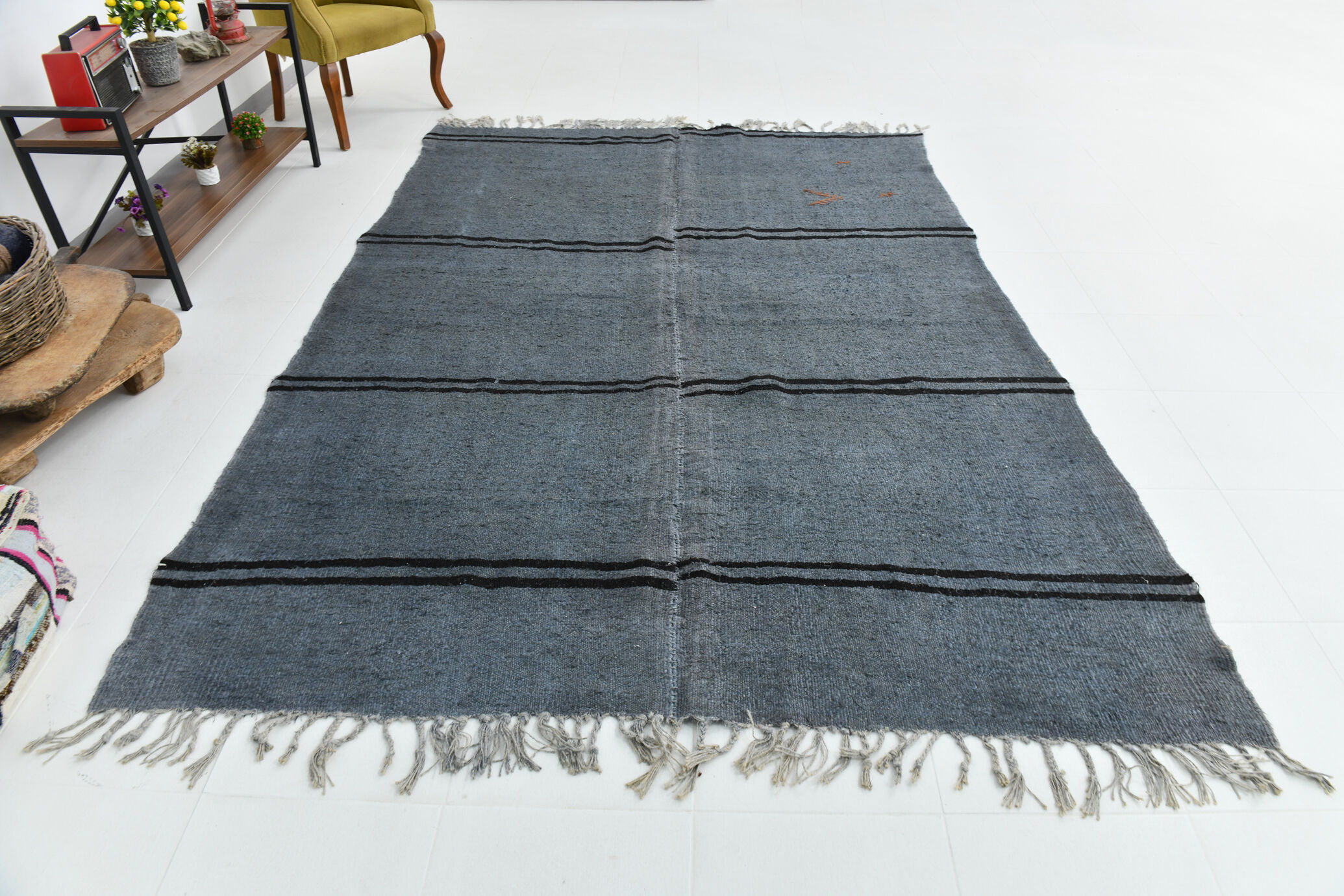 7x10 Oversize Modern Hemp Rug, 206x299Cm