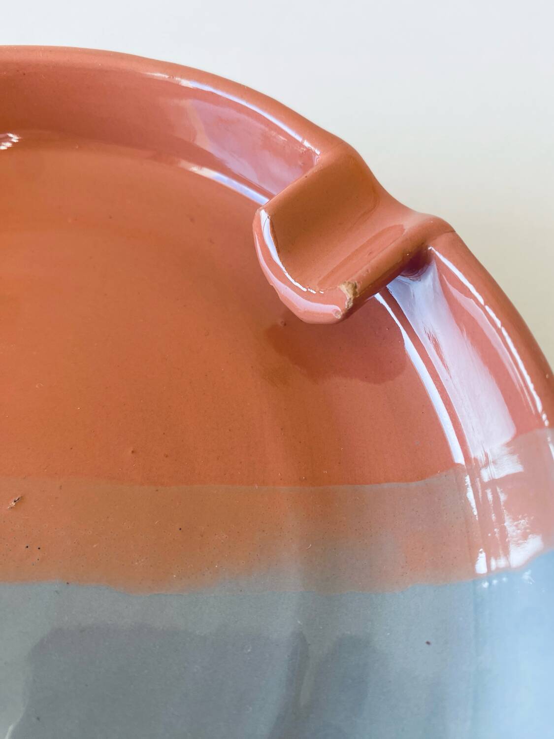 pocket, ceramic ashtray from Tuscany