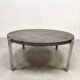 Slate round stone coffee table vintage