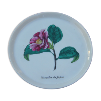 Coupelle fleurie en porcelaine de limoges nbd enluminée à la main