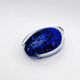 Murano Vase Sommerso Bullicante Cobalt Blue 1960s