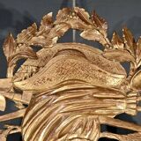 Important gilded wooden mirror, Louis XV period – 1768