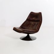 Leather F511 Lounge Chair by Geoffrey Harcourt for Artifort 1960s