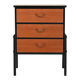Small Scandinavian black lacquered chest of drawers from the 1950s