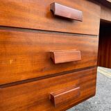 Vintage 1950s 3-drawer desk