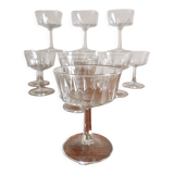 12 vintage champagne glasses
