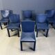 Set of 6 blue Arcadia dining chairs by Paolo Piva for B&B Italia