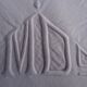 Nice pair of Art Deco MD Monogrammed pillowcases