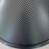 Black perforated metal day abatement