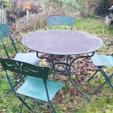 Garden furniture worked iron