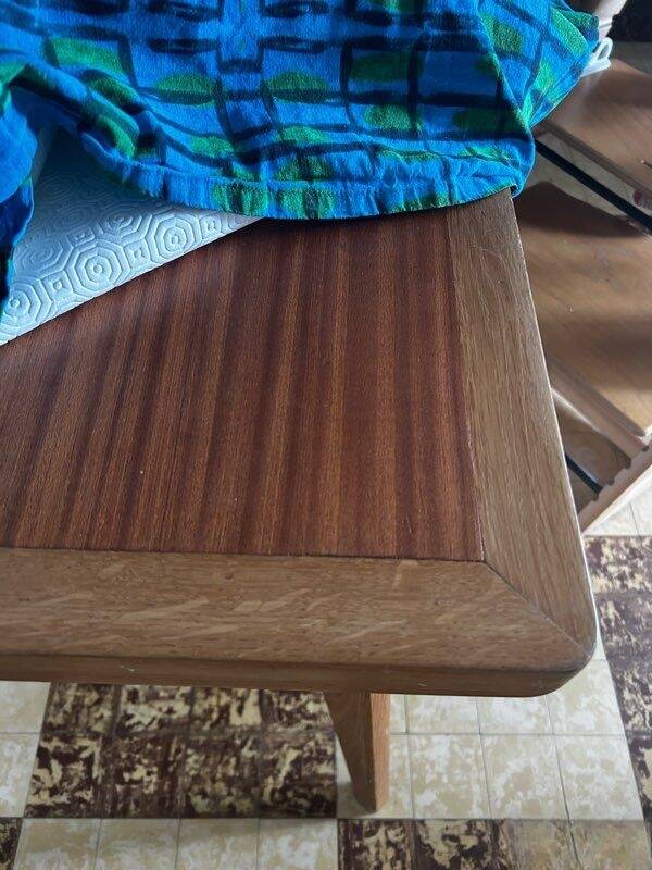 Table bois massif extensible vintage