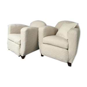 Paire de fauteuils club
