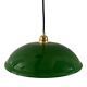 Vintage pendant lamp in electrified green opaline to nine