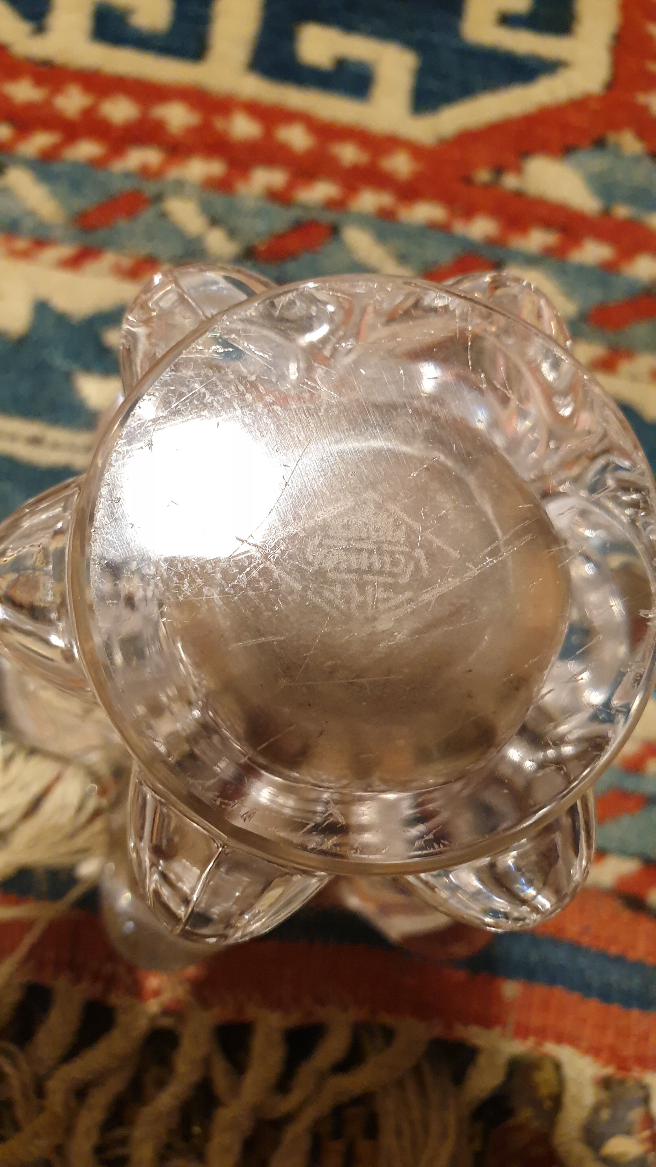 Pair of Vannes crystal vases