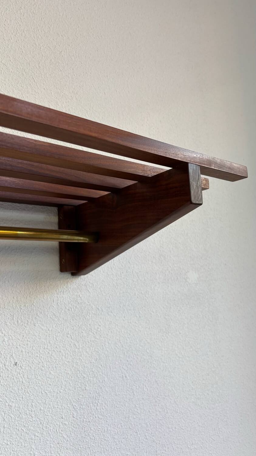 Vintage Danish coat rack teak