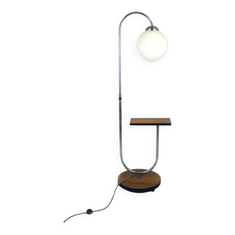 Lampadaire Art Déco Bauhaus restauré par Jindrich Halabala, 1940s