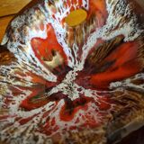 Vallauris red flamed pocket ashtray