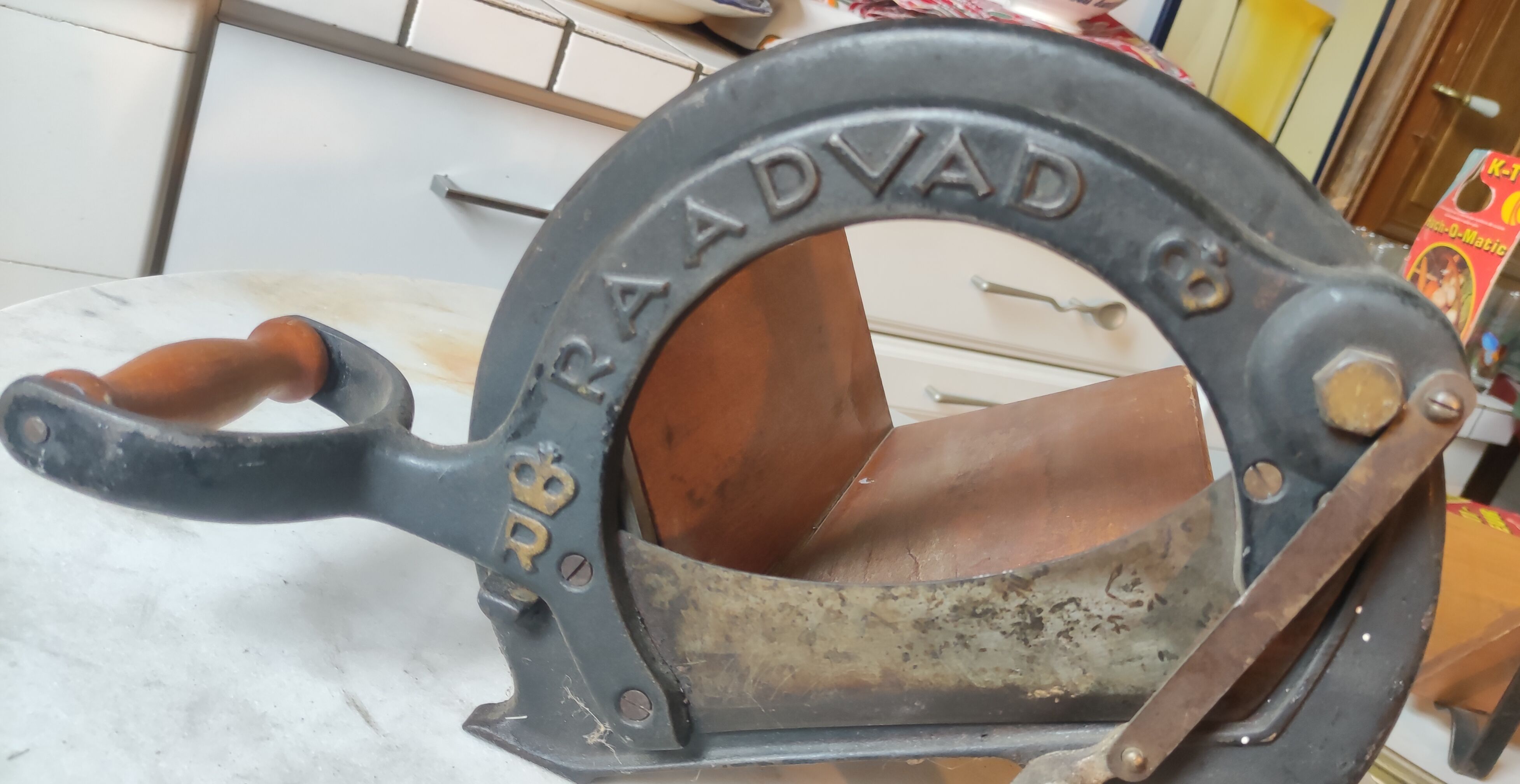 Old raadvad bread cutter, Denmark