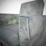 Fauteuil en skai vert