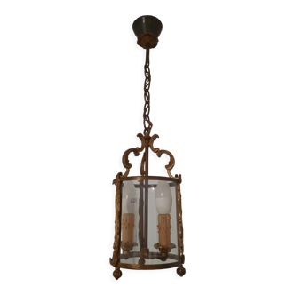 Glass and brass suspension