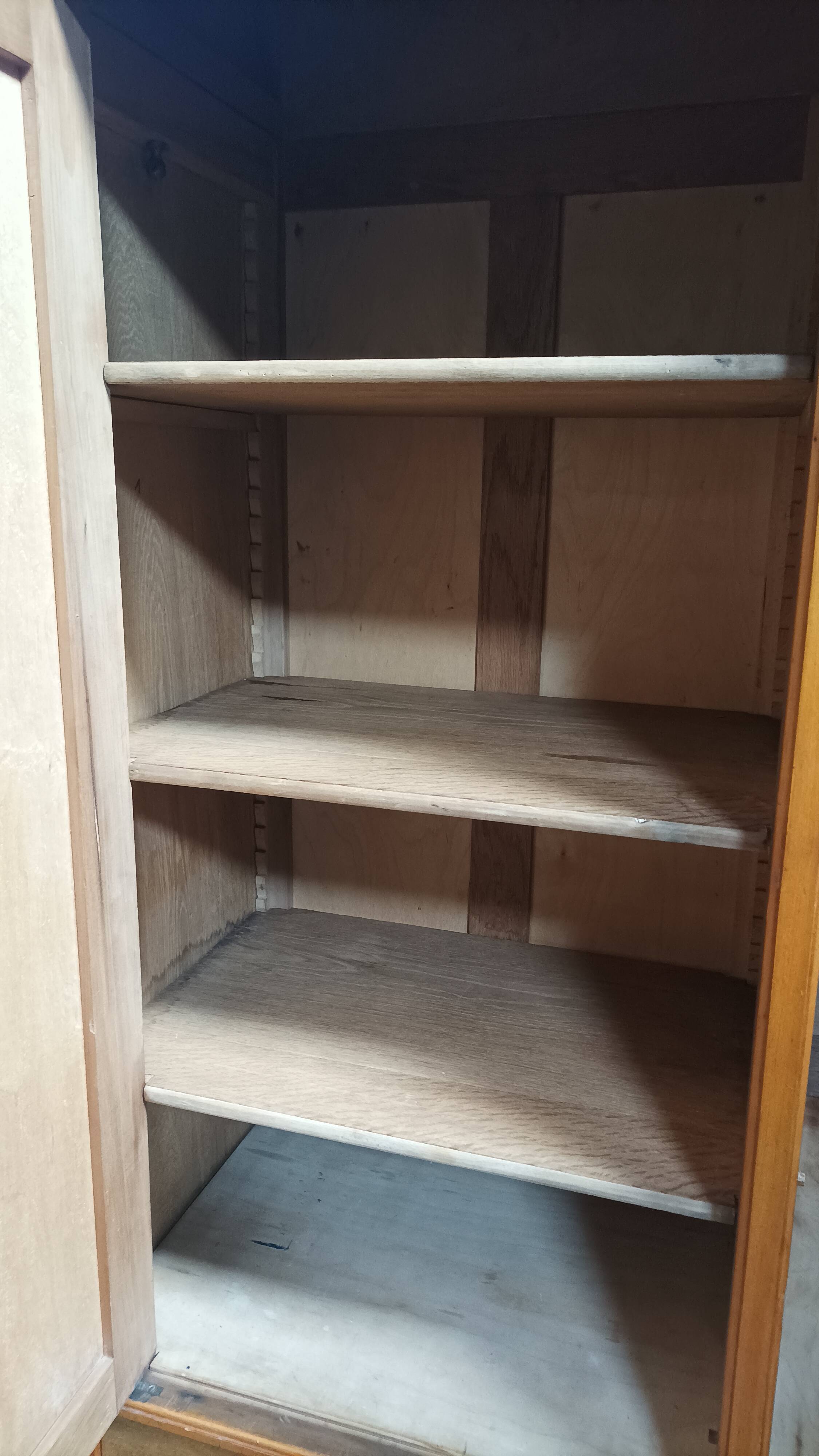 1930s beechwood wardrobe