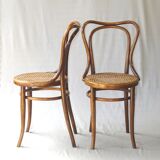 2 bistro chairs from kohn around 1900