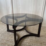 Glass & wood coffee table - Ingmar Relling