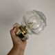 Vintage glass globe wall or ceiling light