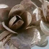 Vintage gold floral mirror