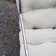 Pair of armchairs from the 70s chrome tubes and cotton canvas