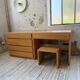 Bureau + commode + tabouret pin Maison Regain Savoie