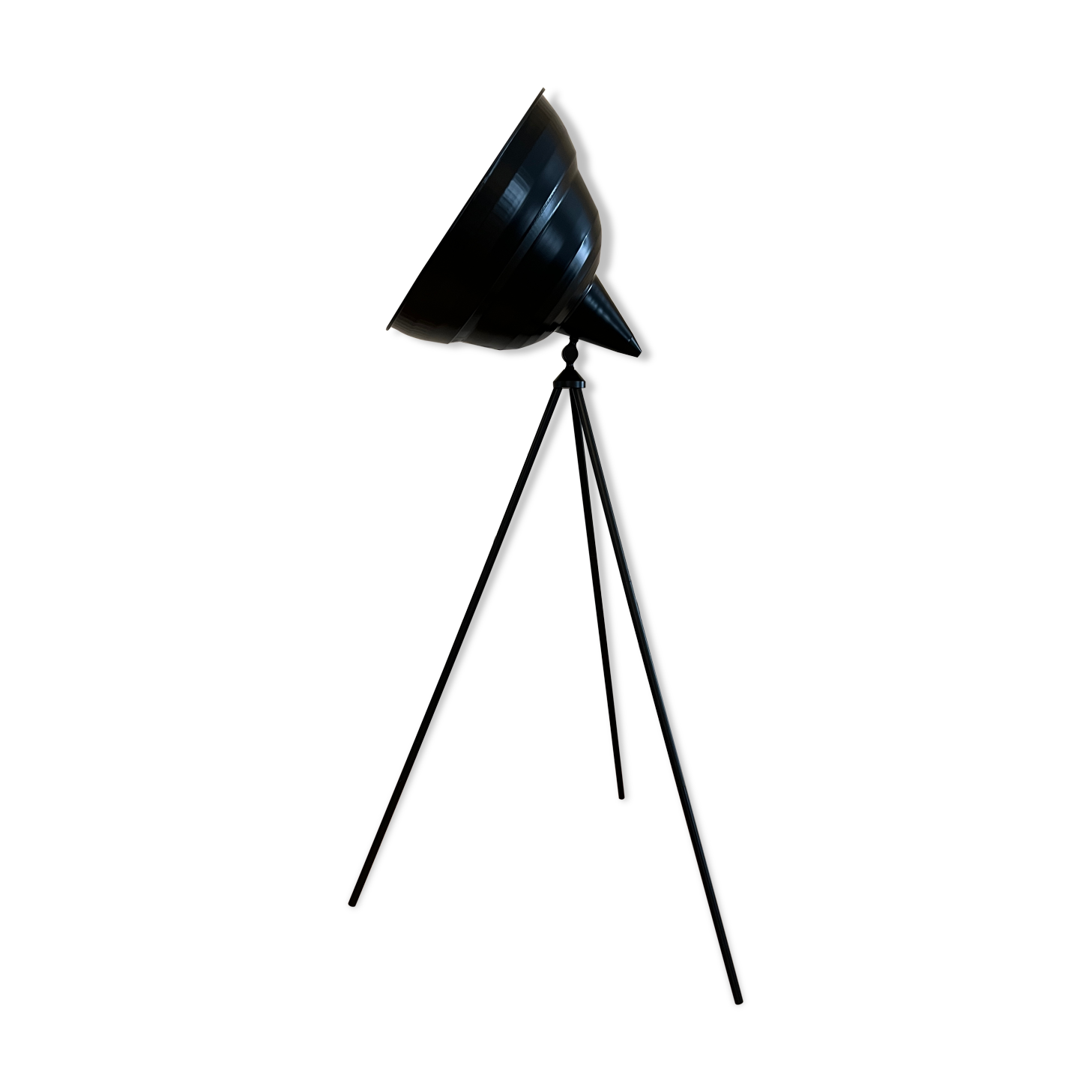 Photographic Giant floor lamp 168cm in black metal - Habitat