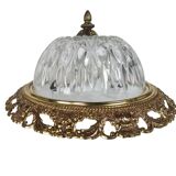 Massif - Style Hollywood Regency - laiton - verre - années 1970