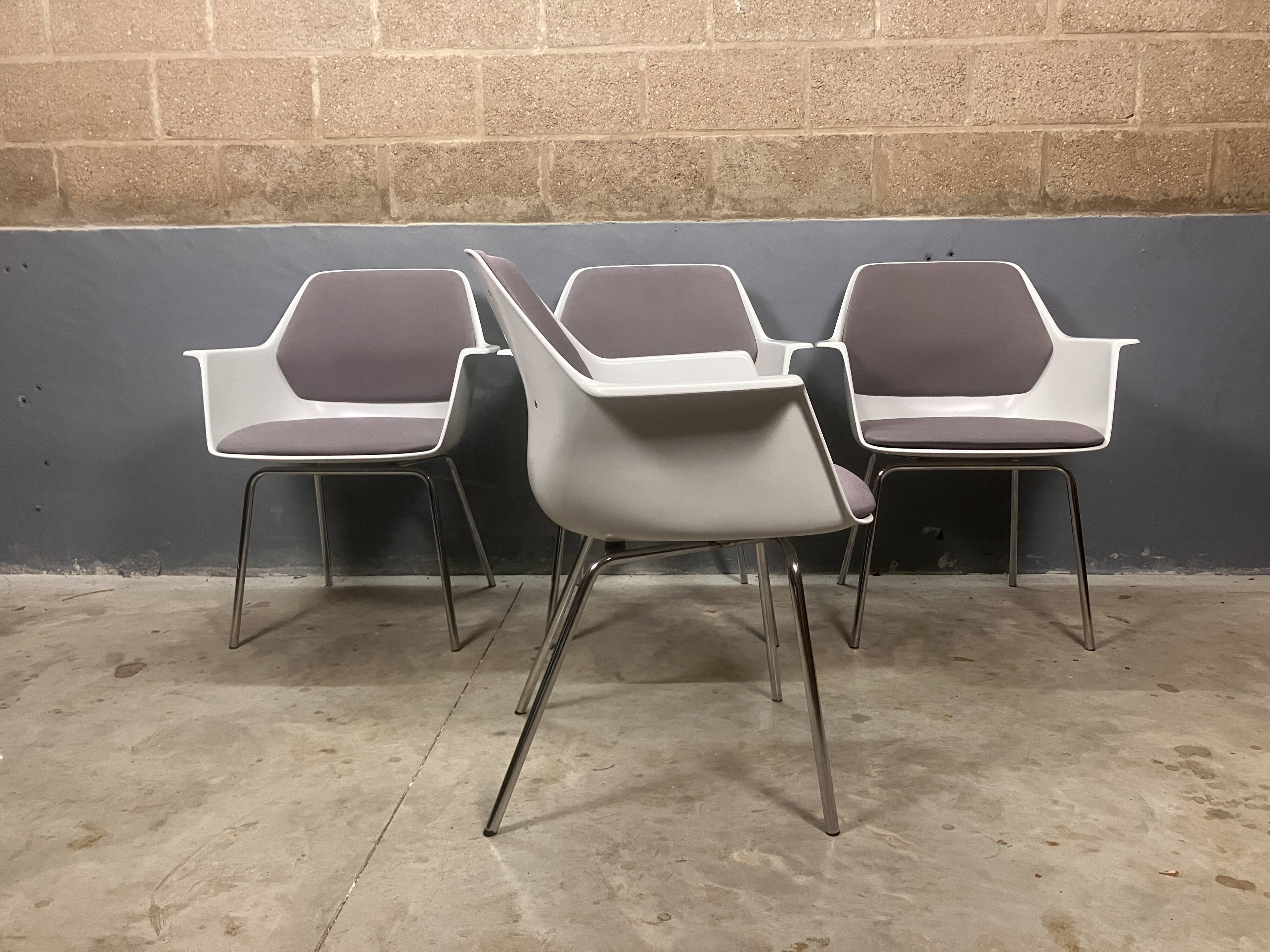 Space Age vintage bucket Chair Georg Leowald Wilkhahn